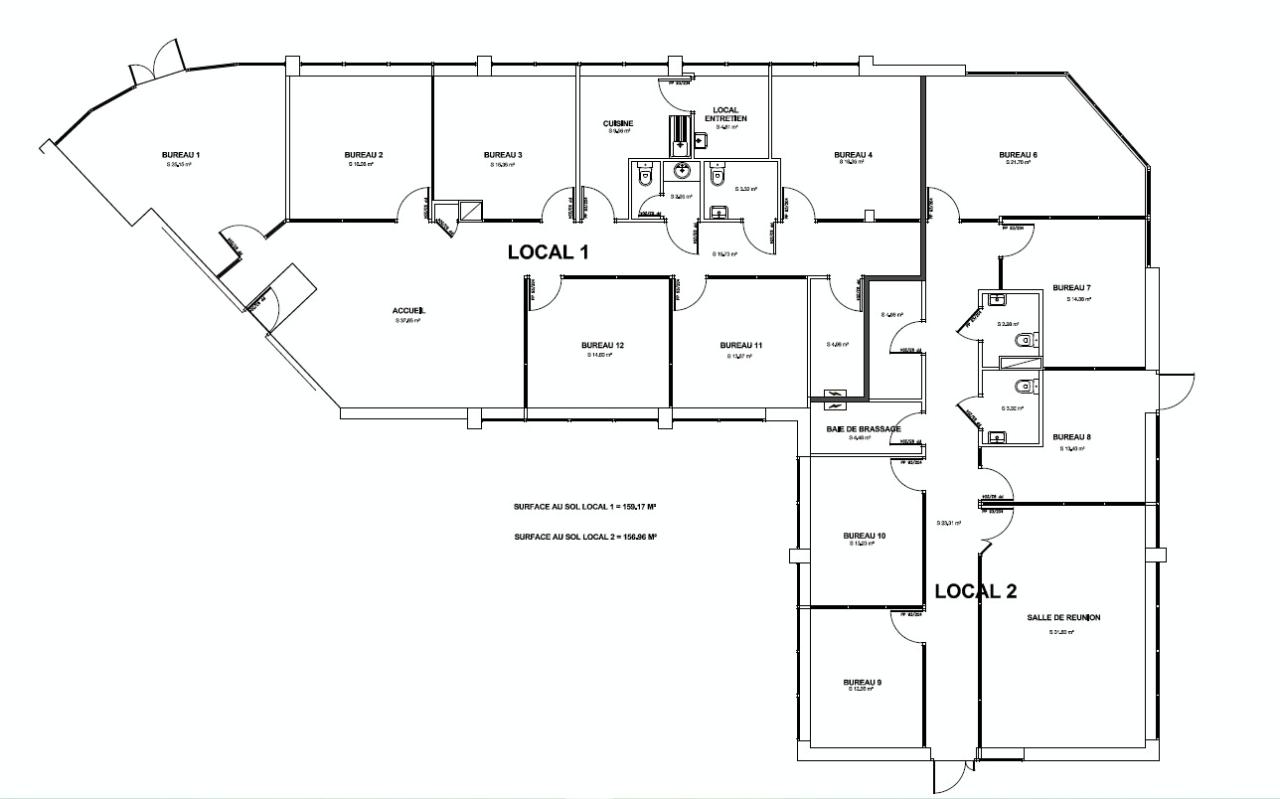 Bureau Saint-Grégoire 350m² Location bureau Saint-Grégoire Ille-et-Vilaine OLBUR2424220 1